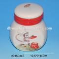 Nueva jarra de agua de jarro de leche de cerámica modelo de mono